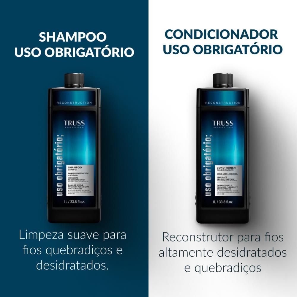 Truss Uso Obrigatório Reconstruction Shampoo - 1L — imagem 3 | Drogaria Taveira