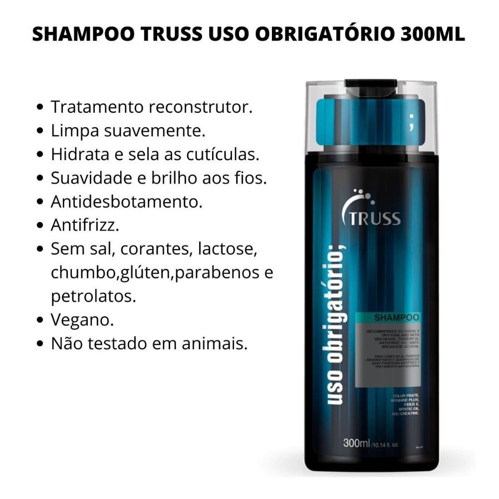 Truss Uso Obrigatório Shampoo 300ml — imagem 4 | Drogaria Taveira