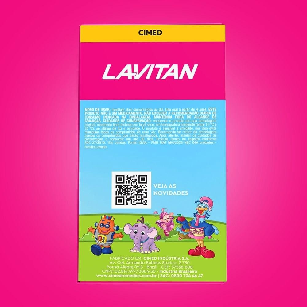 Vitamina Infantil Mastigável Tutti-Frutti Lavitan Patati Patatá 60 Comprimidos — imagem 2 | Drogaria Taveira