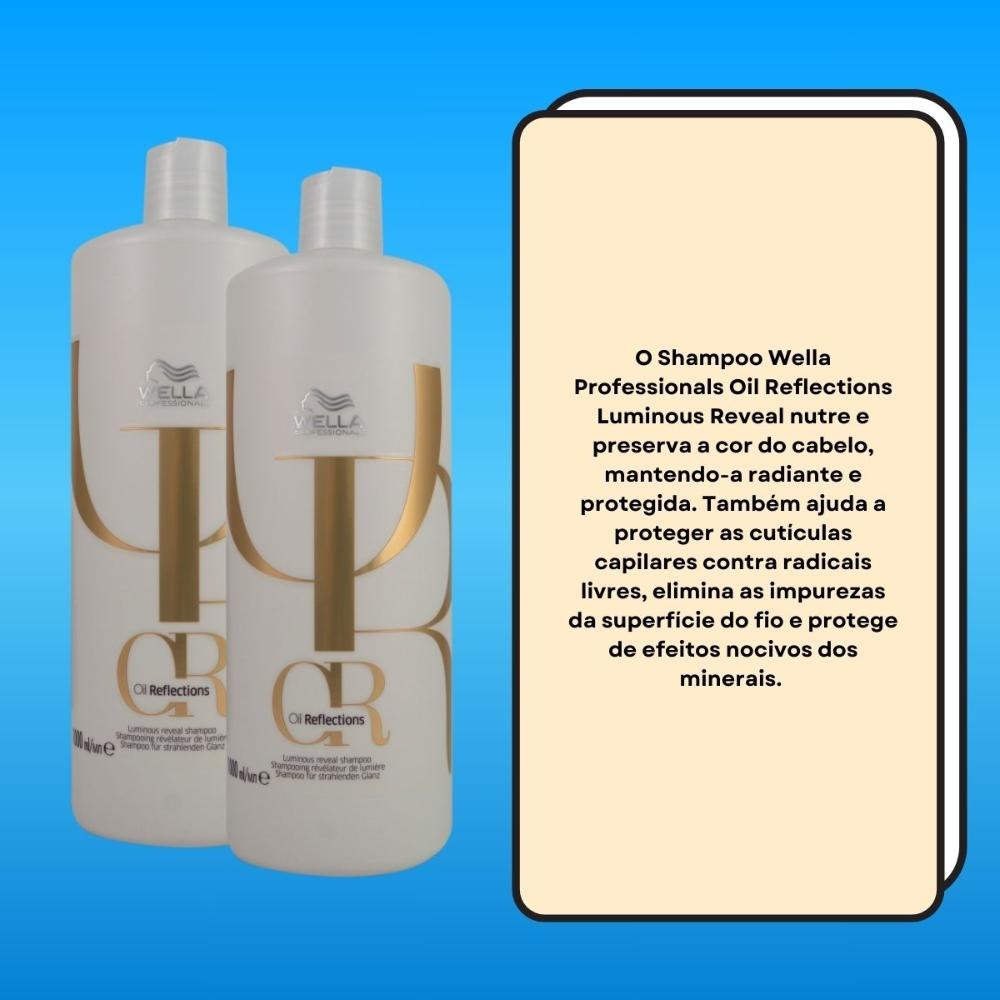 Wella Professionals Oil Reflections Kit 2 Shampoo 1000ml — imagem 3 | Drogaria Taveira