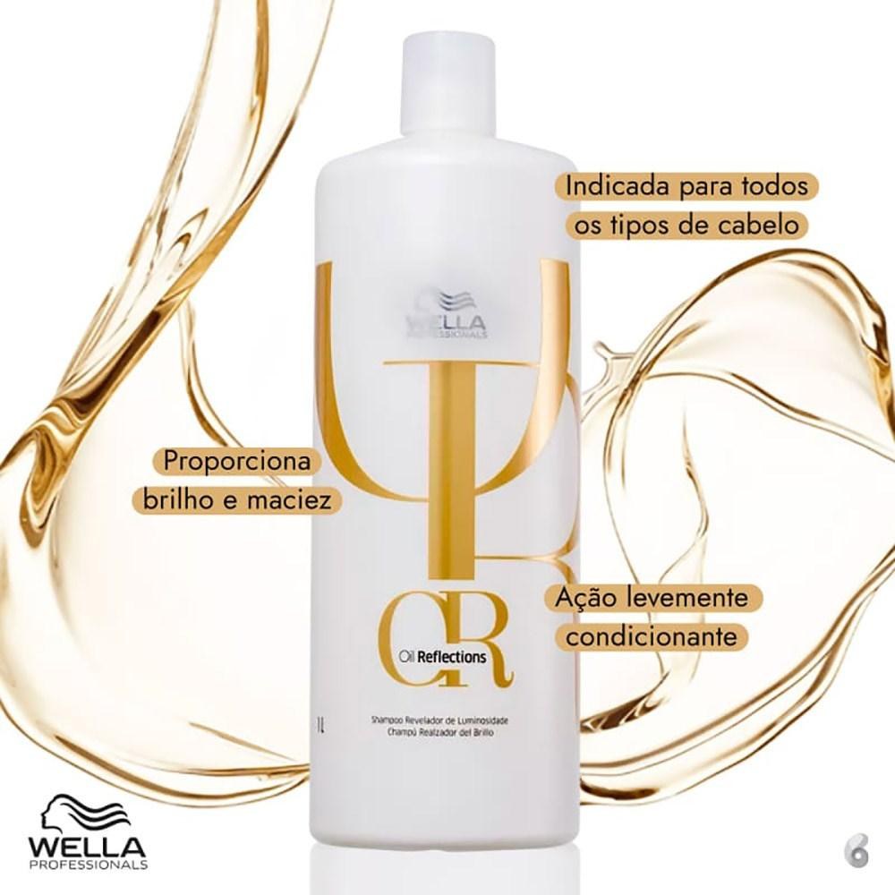 Wella Professionals Oil Reflections Luminous Reveal - Shampoo 1000ml — imagem 3 | Drogaria Taveira